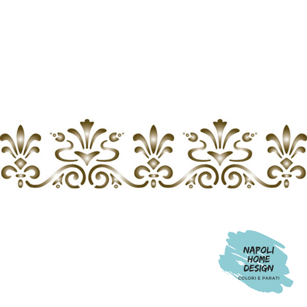 Stencil Bordura Rinascimentale cm 60x7 by  Stamperia OUTLET