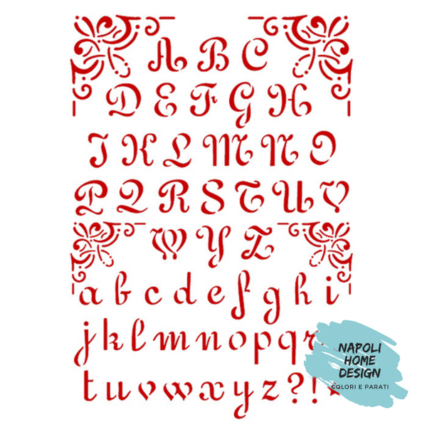 Stamperia Calligraphy Alphabet Stencil