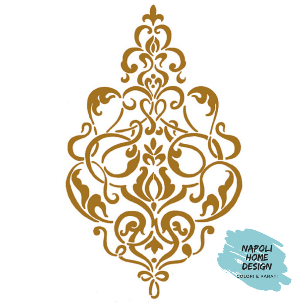 Stencil Voluta Classica cm 21 x 29.7 by Stamperia. OUTLET