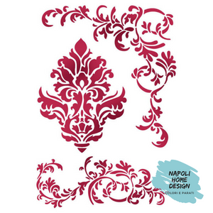 Stencil Fregi cm 21 x 29.7 by Stamperia.