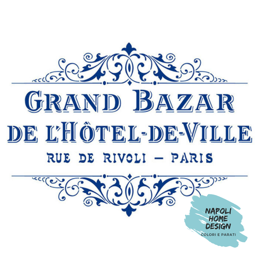 Stencil Grand Bazar cm 21 x 29.7 by Stamperia. OUTLET