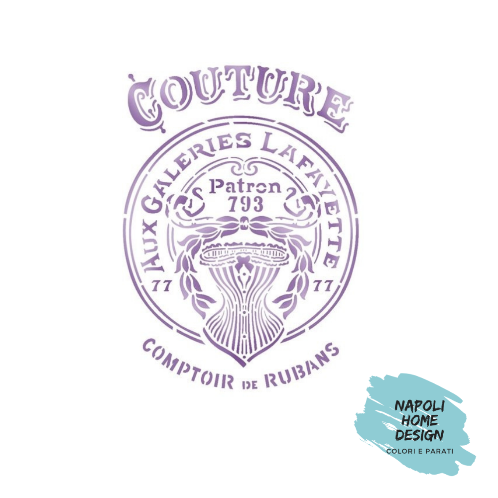 Stencil Couture cm 21 x 29.7 by Stamperia. OUTLET