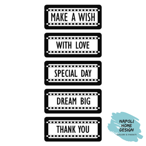 Thick Stencil Tags cm 12x25 by  Stamperia OUTLET