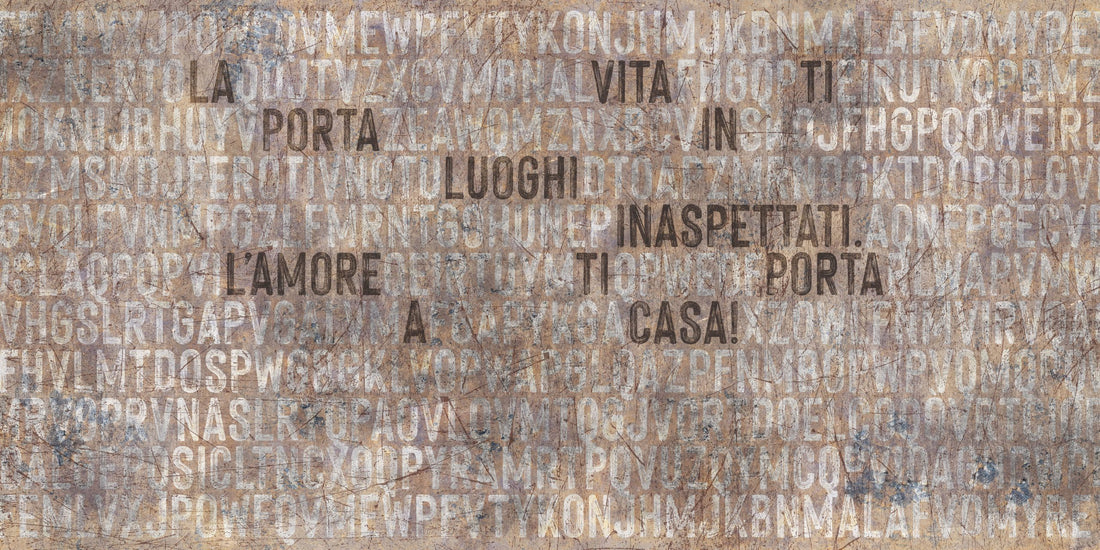 Carta da Parati al MQ Message Rimura Italian Design