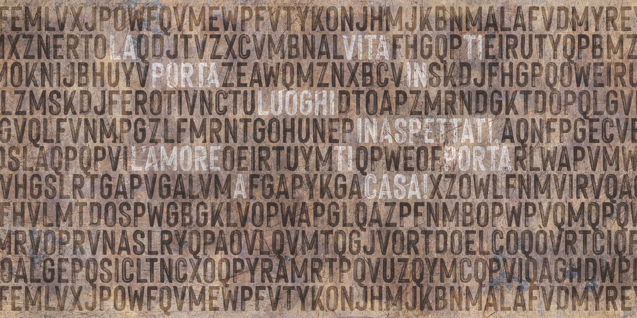 Carta da Parati al MQ Message Rimura Italian Design