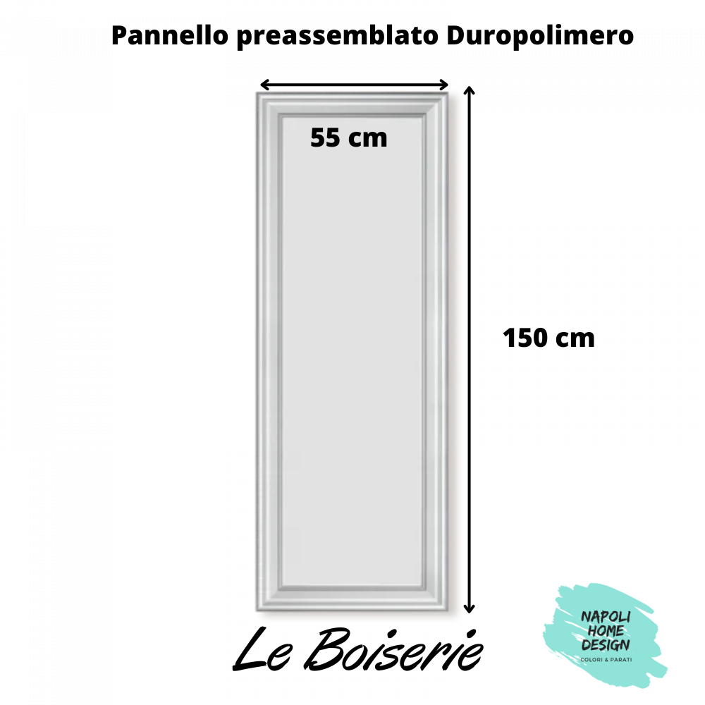 Pannello Preassemblato per  Boiserie polimero Ard Italia  misura 150x55 cm