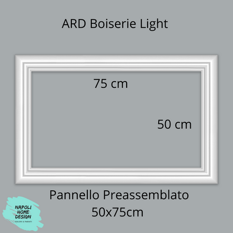Pannello Preassemblato per Boiserie Light in polimero Ard Italia Serie JC233-W  misura 50x75 cm