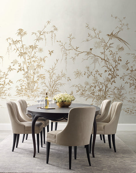 Pannello Murale 24 Karat Flowering Wine Chino Mural JV Exclusive Parati 2262
