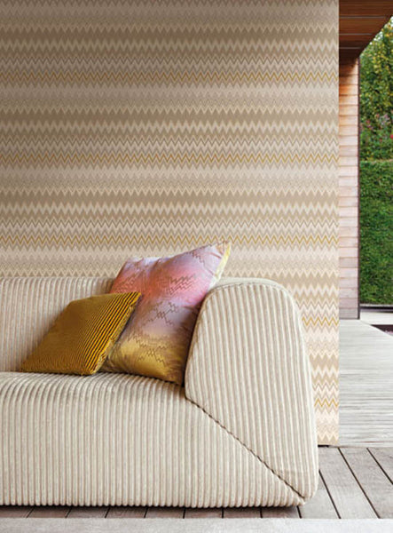 Carta da Parati Missoni Home 1 Zigzag Multicolore cod. 10065