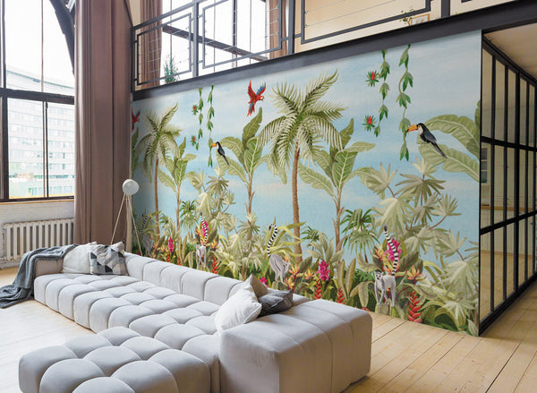 Pannello Murale Tropical Lemuria JV Italian Design Parati cod. 6590