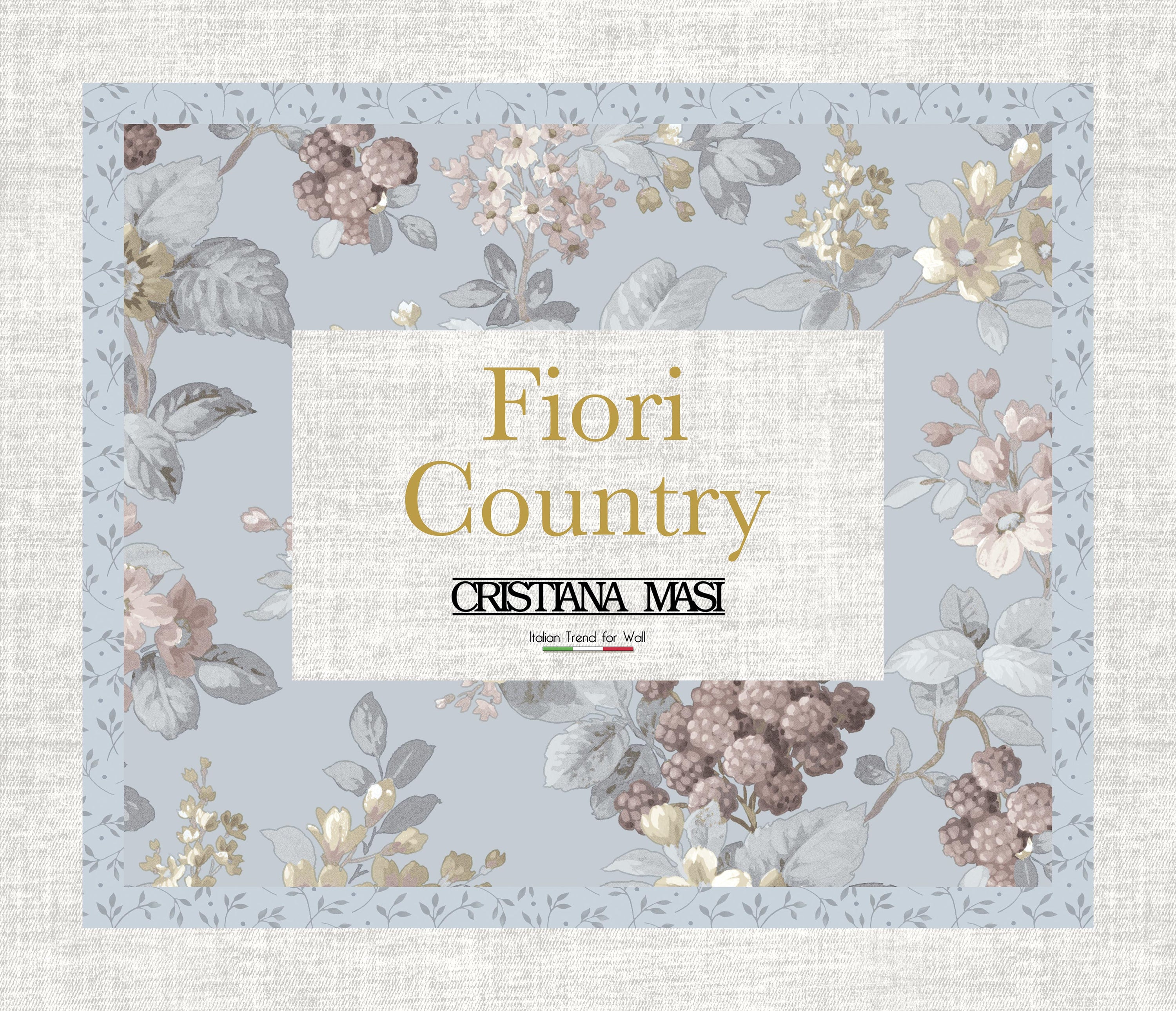 Carta da parati Fiori Country 2023 Cristiana Masi cod. 12333