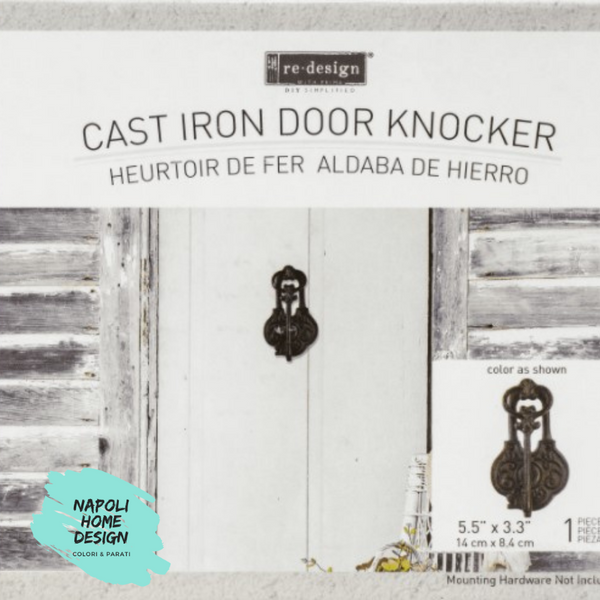 Re-Design Cast Irondoor Knocker 14 x 8,4 cm