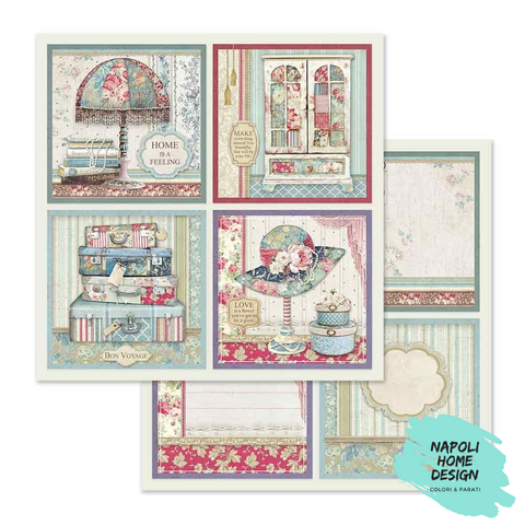 Foglio singolo Scrapbooking Double Face Frame Decorations  30x30 cm  Stamperia OUTLET