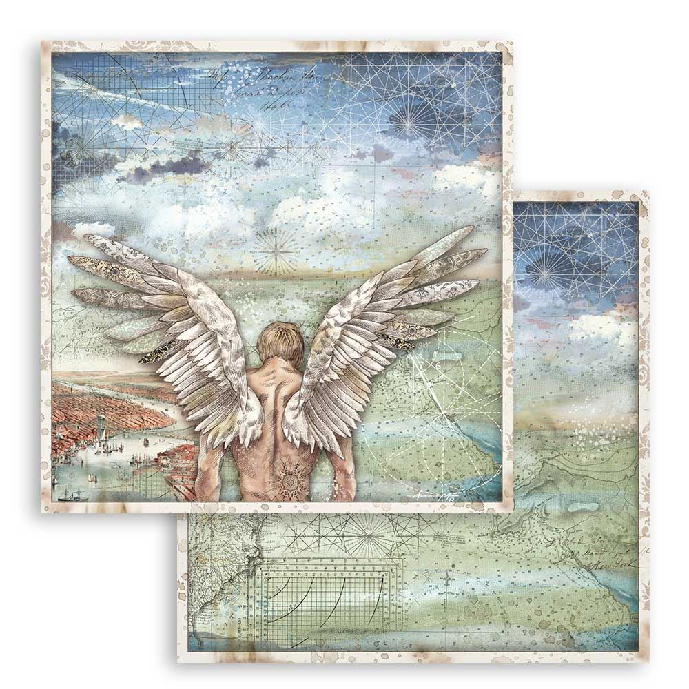 Foglio singolo Scrapbooking Double Face Sir Vagabond Ali 30x30 cm  Stamperia OUTLET