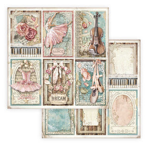 Foglio singolo Scrapbooking Double Face Passion Cards  30x30 cm  Stamperia OUTLET