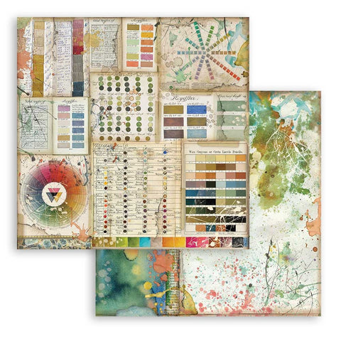 Foglio singolo Scrapbooking Double Face Atelier Pantone 30x30 cm   Stamperia OUTLET