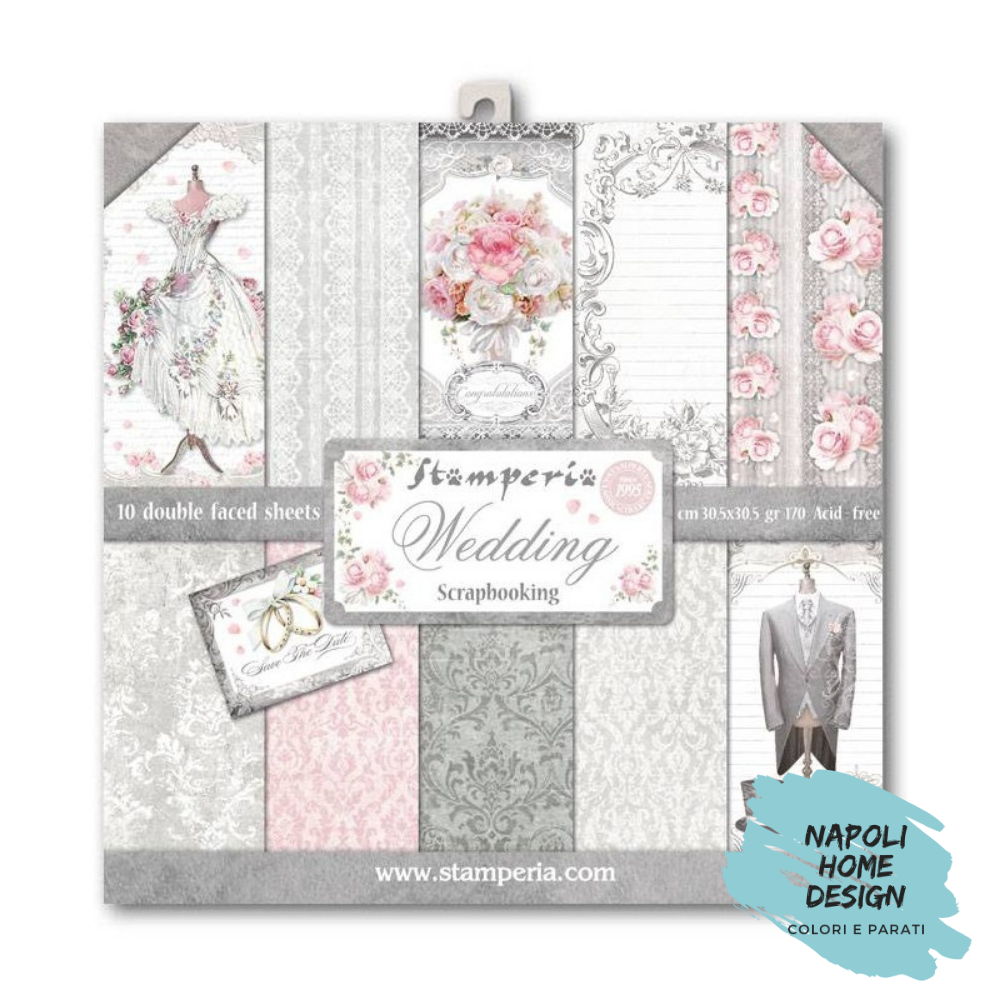 Blocco 10 Fogli Double Face Scrapbooking 30.5x30.5 cm OUTLET - ULTIME DISPONIBILITA&