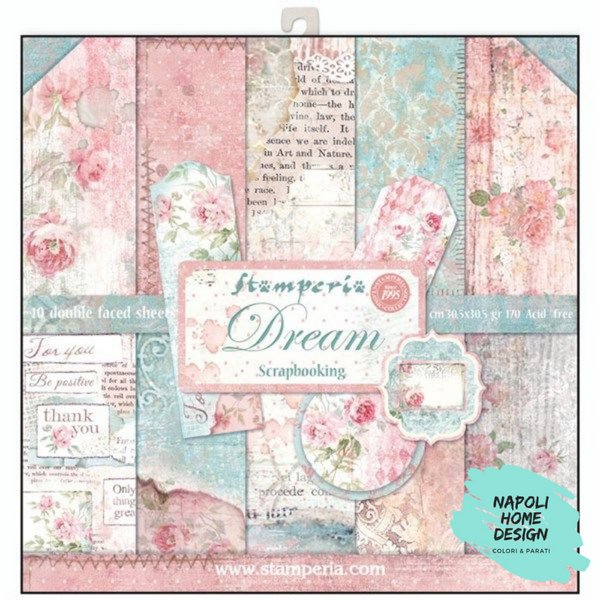 Blocco 10 Fogli Double Face Scrapbooking 30.5x30.5 cm OUTLET - ULTIME DISPONIBILITA'