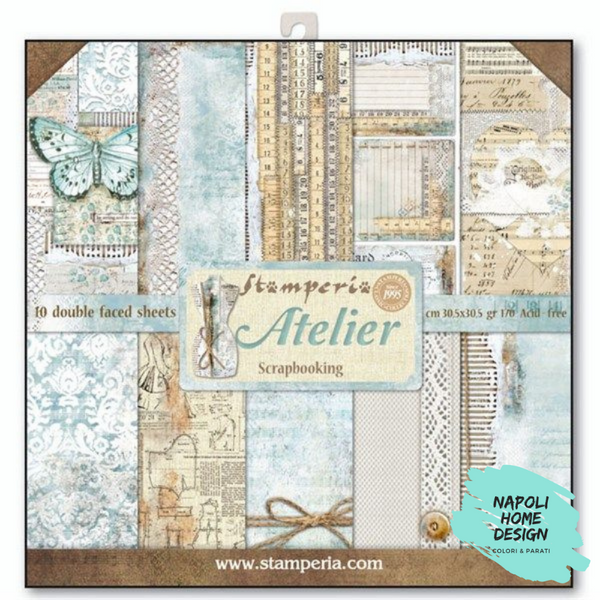 Blocco 10 Fogli Double Face Scrapbooking 30.5x30.5 cm OUTLET - ULTIME DISPONIBILITA'
