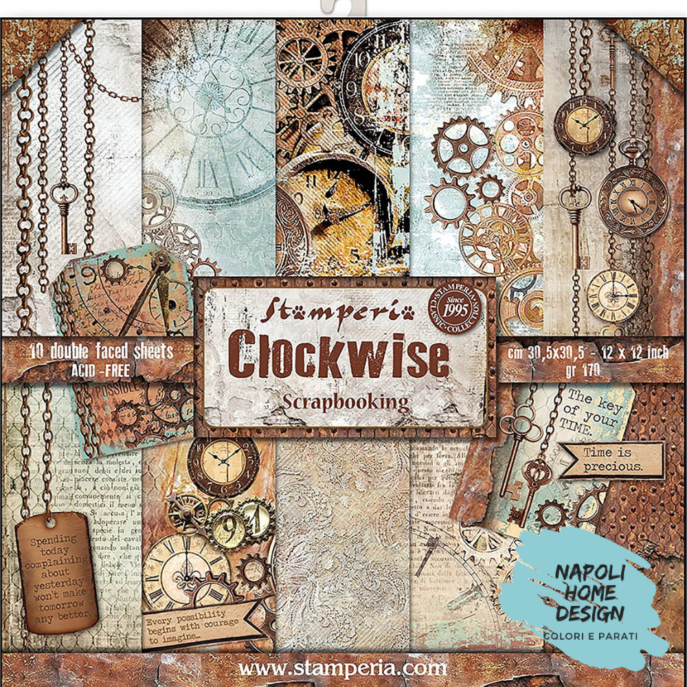 Blocco 10 Fogli Double Face Scrapbooking 30.5x30.5 cm OUTLET - ULTIME DISPONIBILITA&