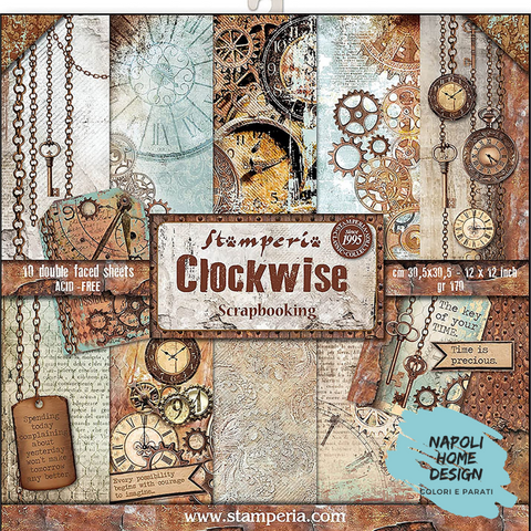 Blocco 10 Fogli Double Face Scrapbooking 30.5x30.5 cm OUTLET - ULTIME DISPONIBILITA'