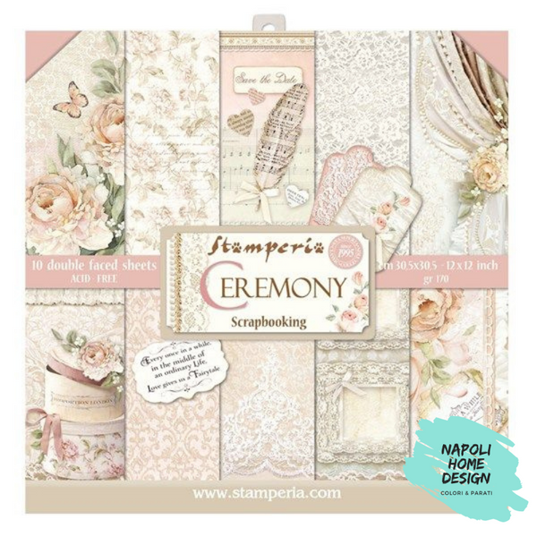 Blocco 10 Fogli Double Face Scrapbooking 30.5x30.5 cm OUTLET - ULTIME DISPONIBILITA'