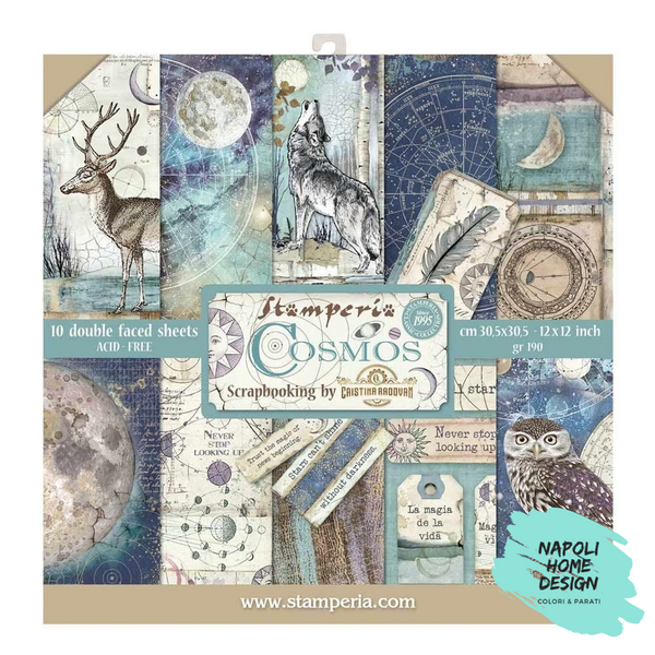 Blocco 10 Fogli Double Face Scrapbooking 30.5x30.5 cm OUTLET - ULTIME DISPONIBILITA'