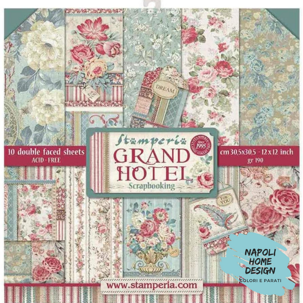 Blocco 10 Fogli Double Face Scrapbooking 30.5x30.5 cm OUTLET - ULTIME DISPONIBILITA'