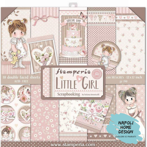 Blocco 10 Fogli Double Face Scrapbooking 30.5x30.5 cm OUTLET - ULTIME DISPONIBILITA'