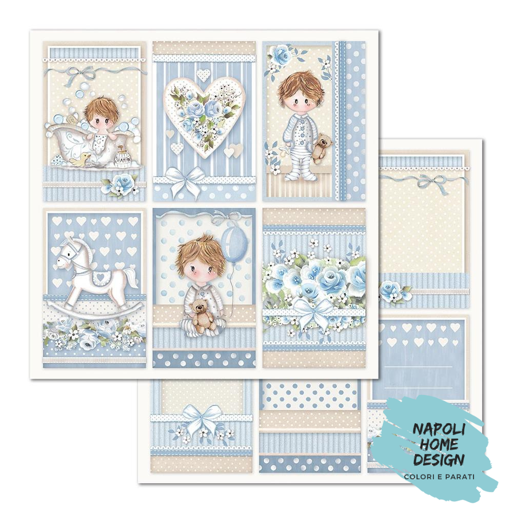 Blocco 10 Fogli Double Face Scrapbooking 30.5x30.5 cm OUTLET - ULTIME DISPONIBILITA&