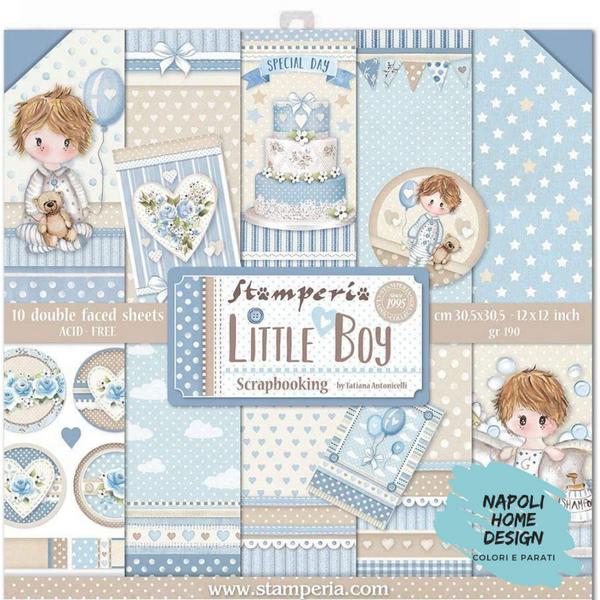 Blocco 10 Fogli Double Face Scrapbooking 30.5x30.5 cm OUTLET - ULTIME DISPONIBILITA'