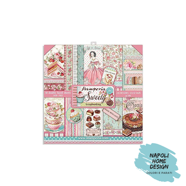 Blocco 10 Fogli Double Face Scrapbooking 30.5x30.5 cm OUTLET - ULTIME DISPONIBILITA'