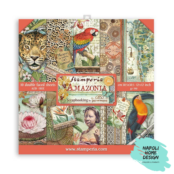 Blocco 10 Fogli Double Face Scrapbooking 30.5x30.5 cm OUTLET - ULTIME DISPONIBILITA'