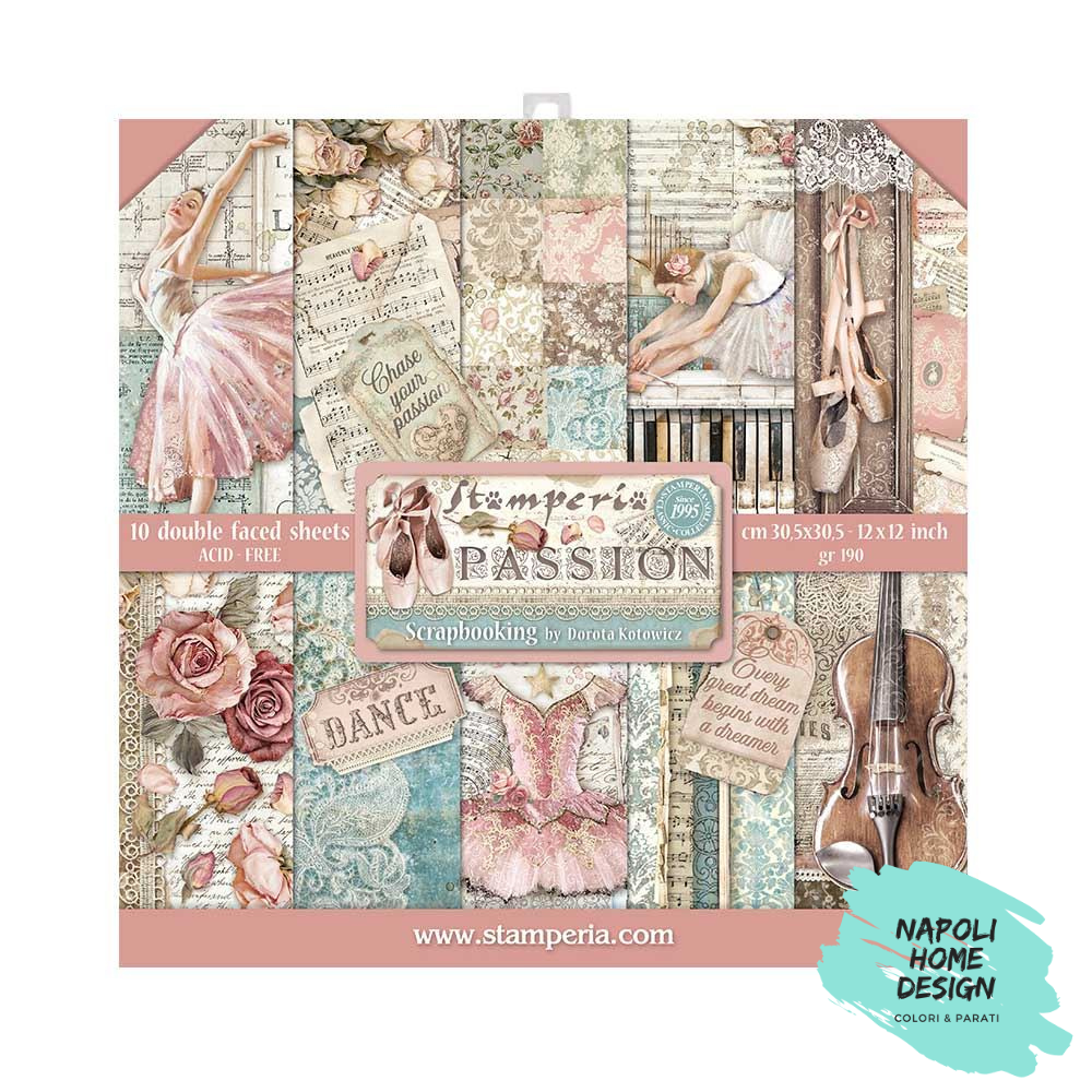 Blocco 10 Fogli Double Face Scrapbooking 30.5x30.5 cm OUTLET - ULTIME DISPONIBILITA&