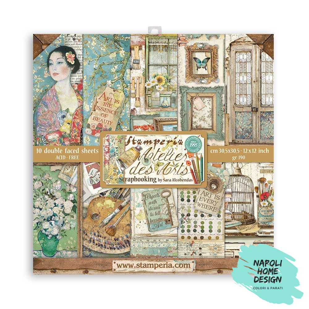 Blocco 10 Fogli Double Face Scrapbooking 30.5x30.5 cm OUTLET - ULTIME DISPONIBILITA&
