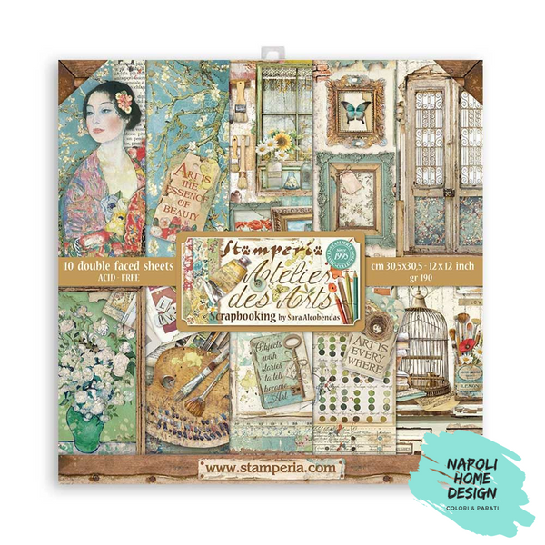 Blocco 10 Fogli Double Face Scrapbooking 30.5x30.5 cm OUTLET - ULTIME DISPONIBILITA'