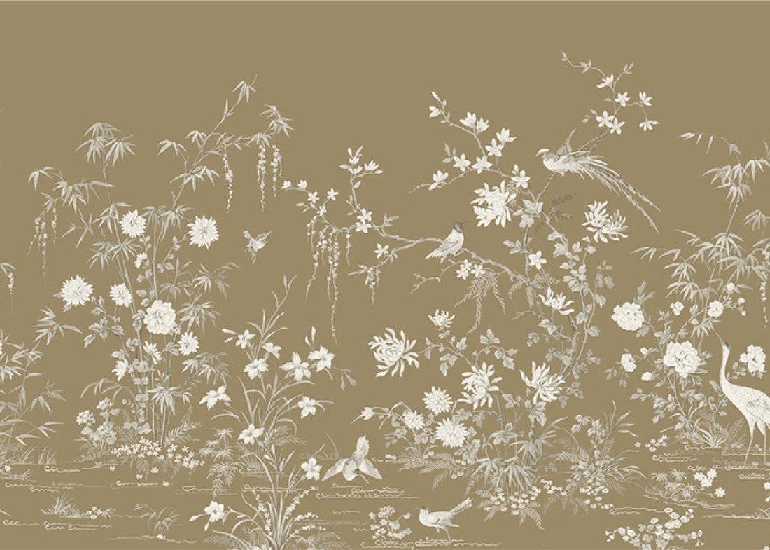 Pannello Murale 24 Karat Flowering Wine Chino Mural JV Exclusive Parati 2263