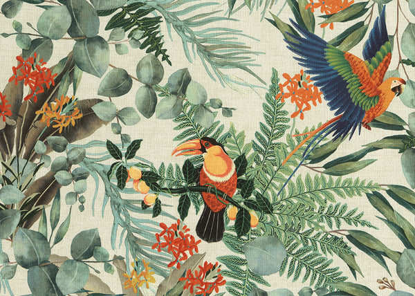 Carta da Parati Parrots Lemuria JV Italian Design Parati cod. 6520