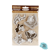 WTKCC19 stamperia timbro decorativo farfalle