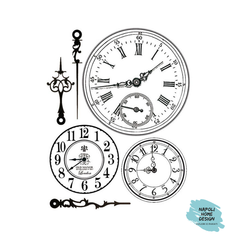 WTKCC21 stamperia timbro decorativo orologio