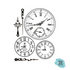 WTKCC21 stamperia timbro decorativo orologio