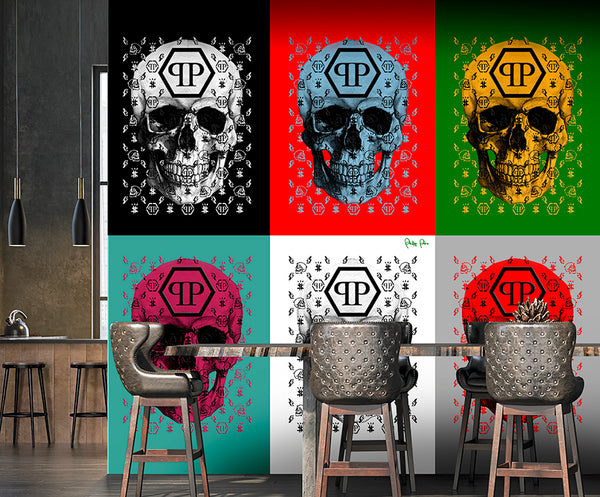 Pannello Murale Philipp Plein Z80091 mis. 3,00 mt x 3,15 mt  Zambaiti Parati
