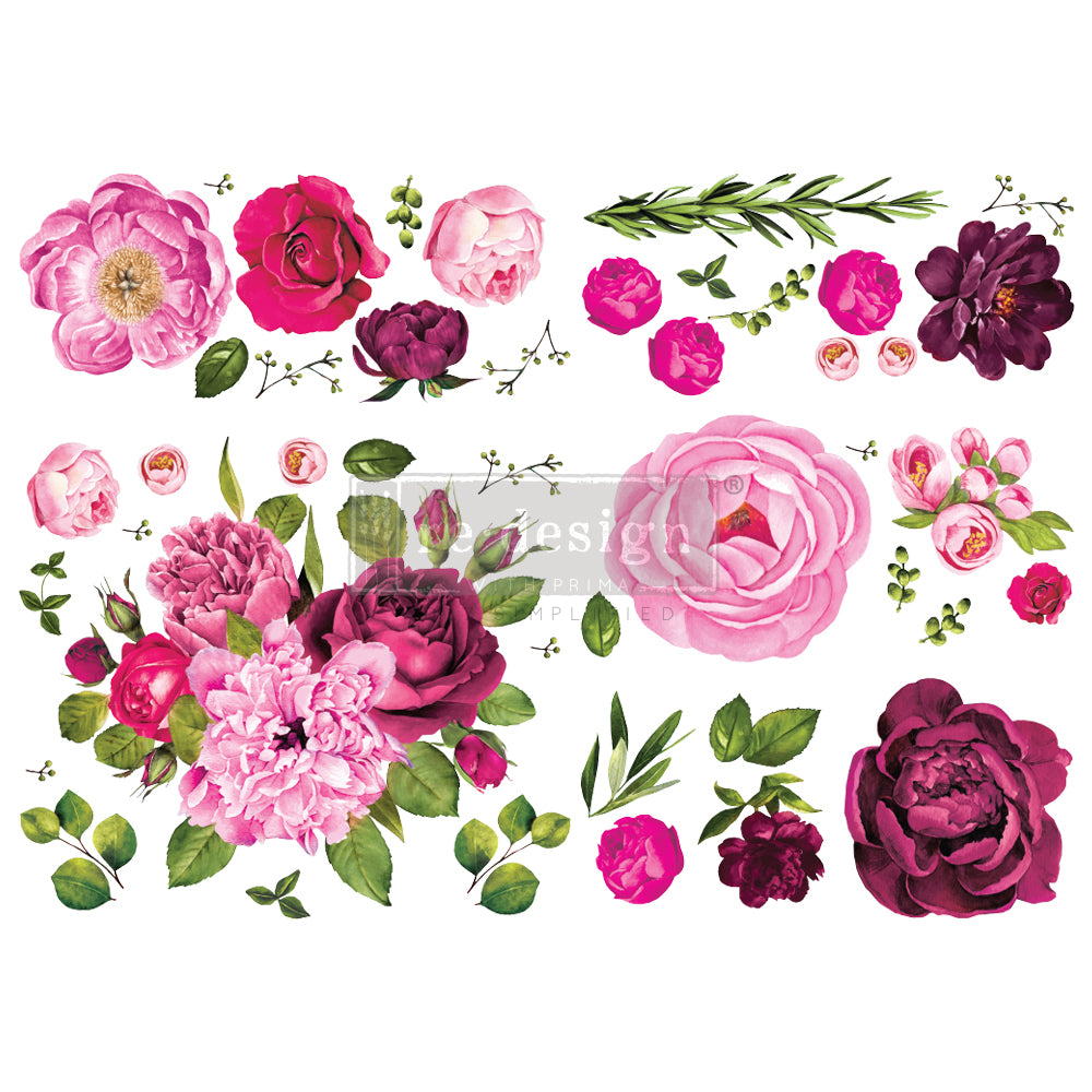 Decor Transfer Re-Design Lush Floral 1 mis. 122 X 89 CM