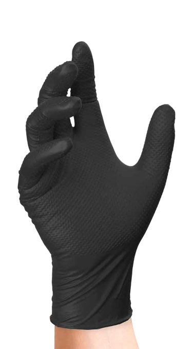 Guanti in nitrile NERO tg. L EVO CHEF