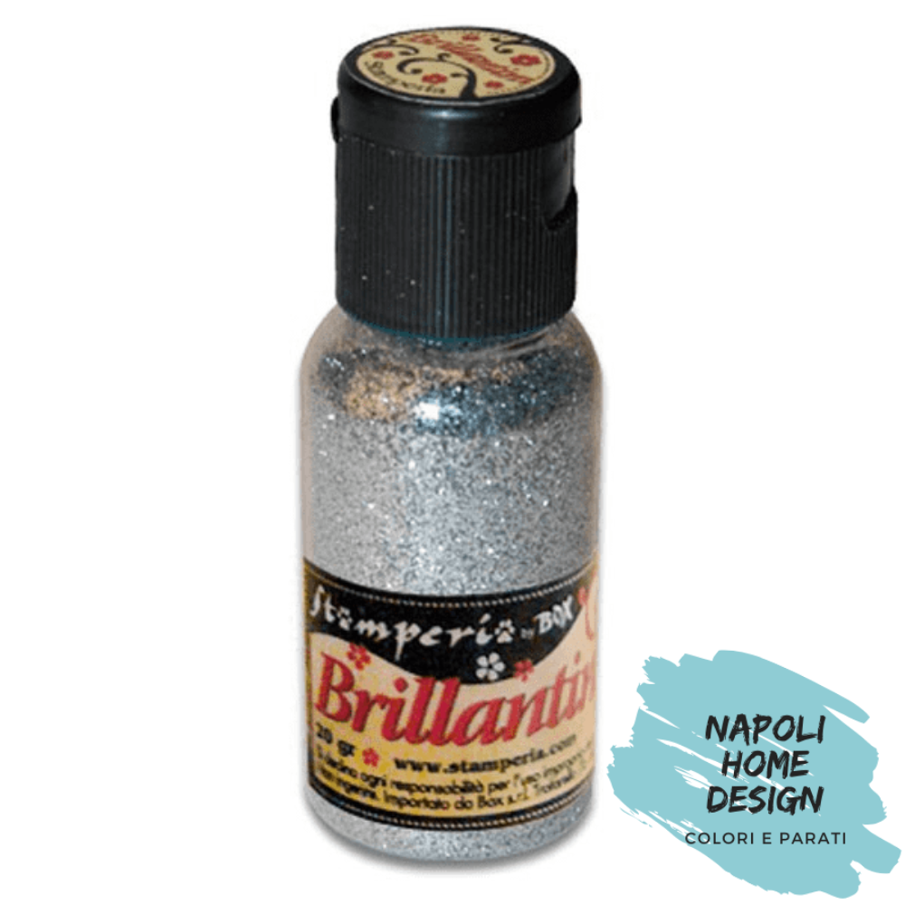 Glitter Argento K3GP30 STAMPERIA OUTLET