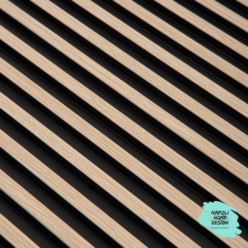 Listelli in polimero Mardom Decor L0102 Rovere Chiaro modello STRETTO mis. 270 x 12 x 1,2 cm