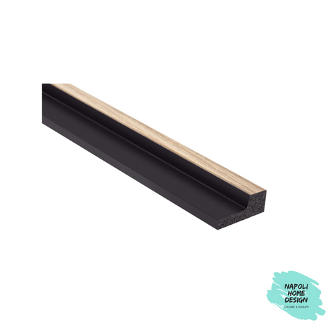 Profilo Destro per Listelli in polimero Mardom Decor L0102R Rovere Chiaro modello STRETTO mis. 270 x 2,3 x 1,2 cm