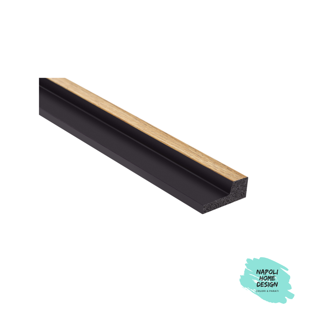 Profilo Destro per Listelli in polimero Mardom Decor L0105R Rovere Naturale modello STRETTO mis. 270 x 2,3 x 1,2 cm