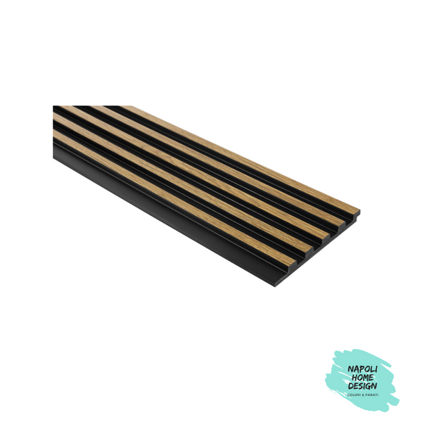 Listelli in polimero Mardom Decor L0105 Rovere Naturale modello STRETTO mis. 270 x 12 x 1,2 cm