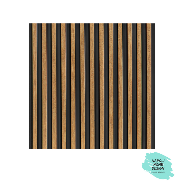 Listelli in polimero Mardom Decor L0105 Rovere Naturale modello STRETTO mis. 270 x 12 x 1,2 cm